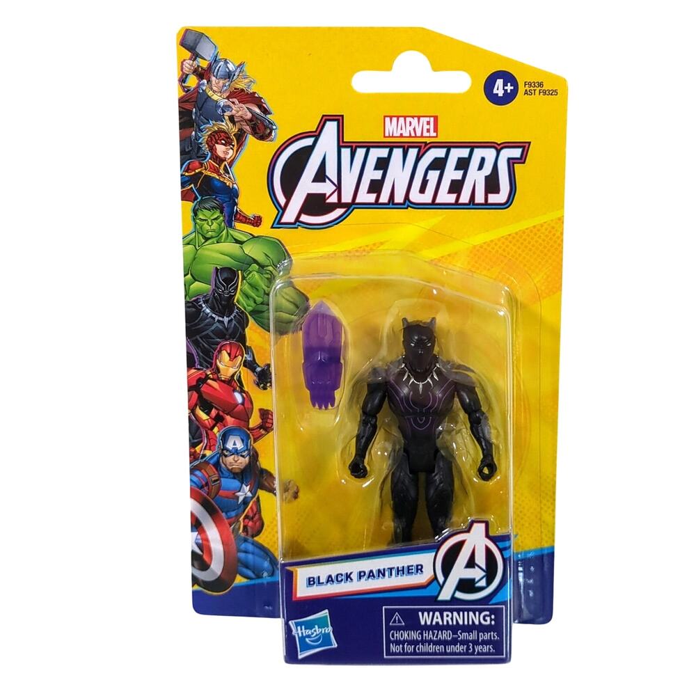 New Marvel Avengers Hero Series Black Panther 4" Action Figure Hasbro 2024 NIP